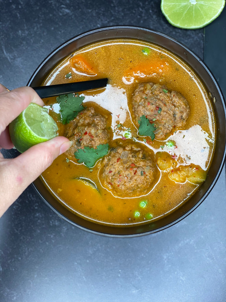 VEGAN ALBONDIGAS SOUP